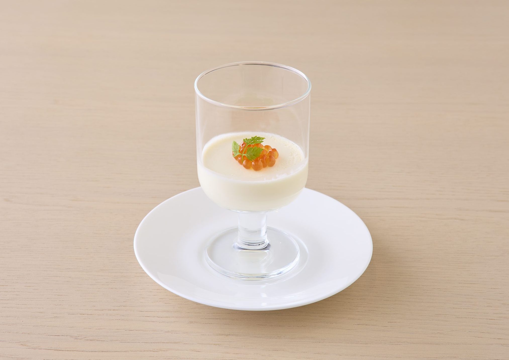 北海道産ホタテの塩パンナコッタ